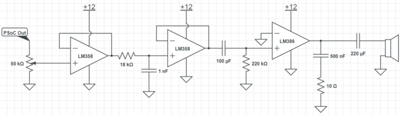Audio amplifier schematic